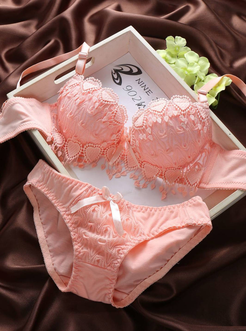 Sexy Lace Pushup Bra & Panty Set