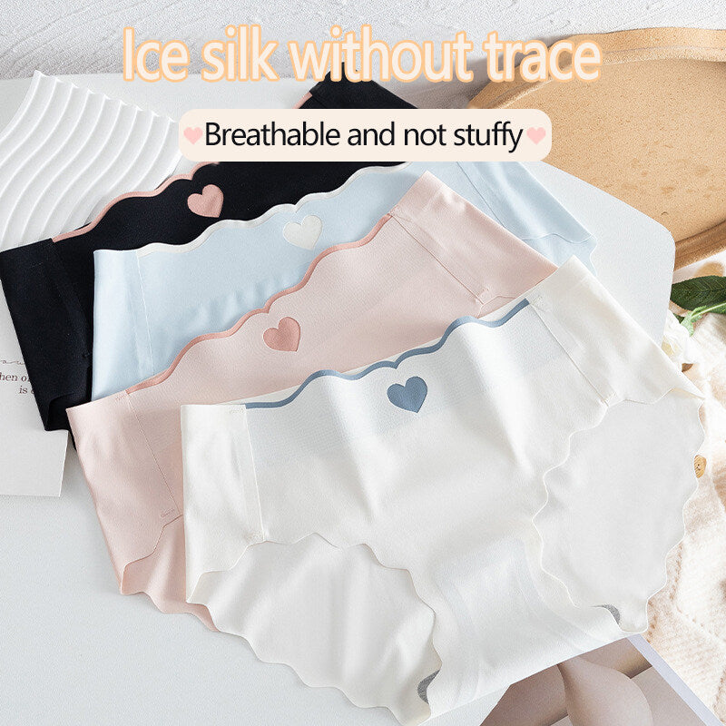 Ice SilkyHeart Seamless Panties - Assorted Colors