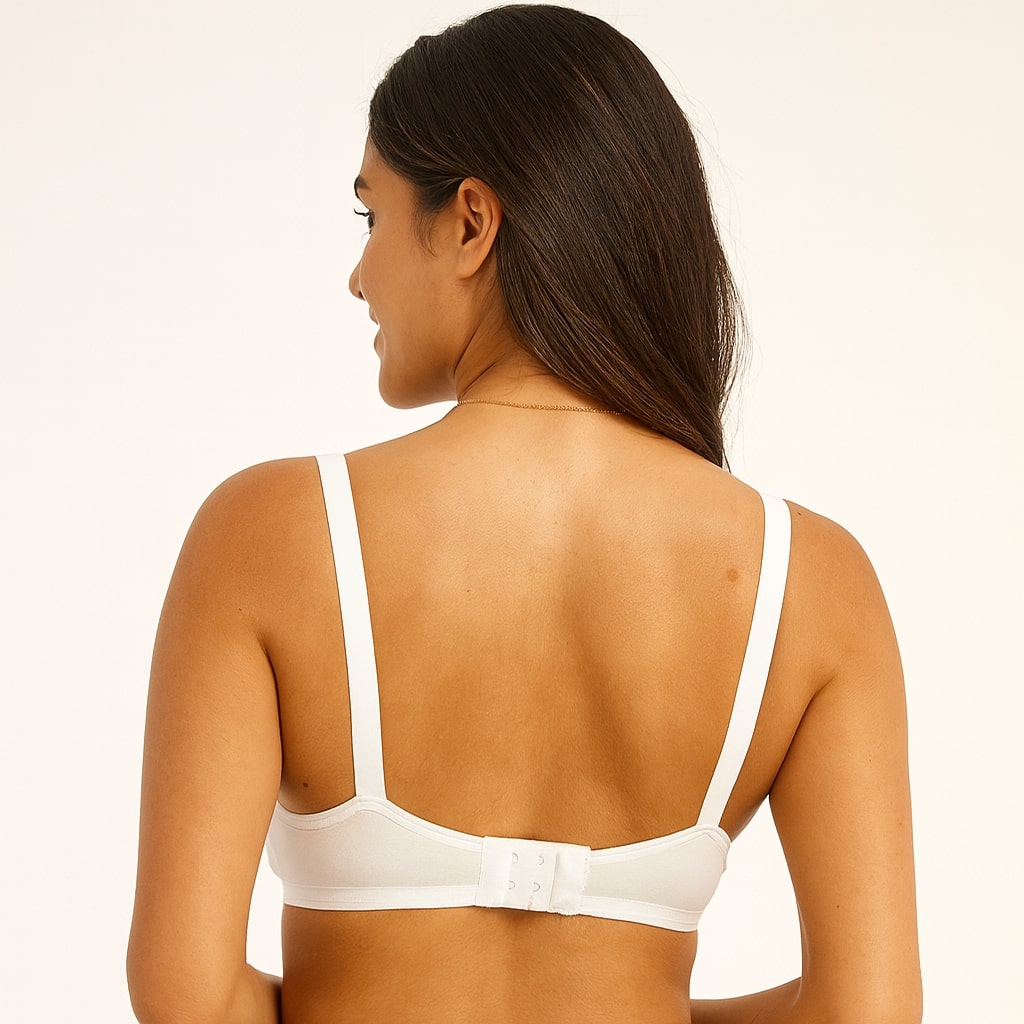 Bucketberry White Pure Cotton Everyday Comfort Bra