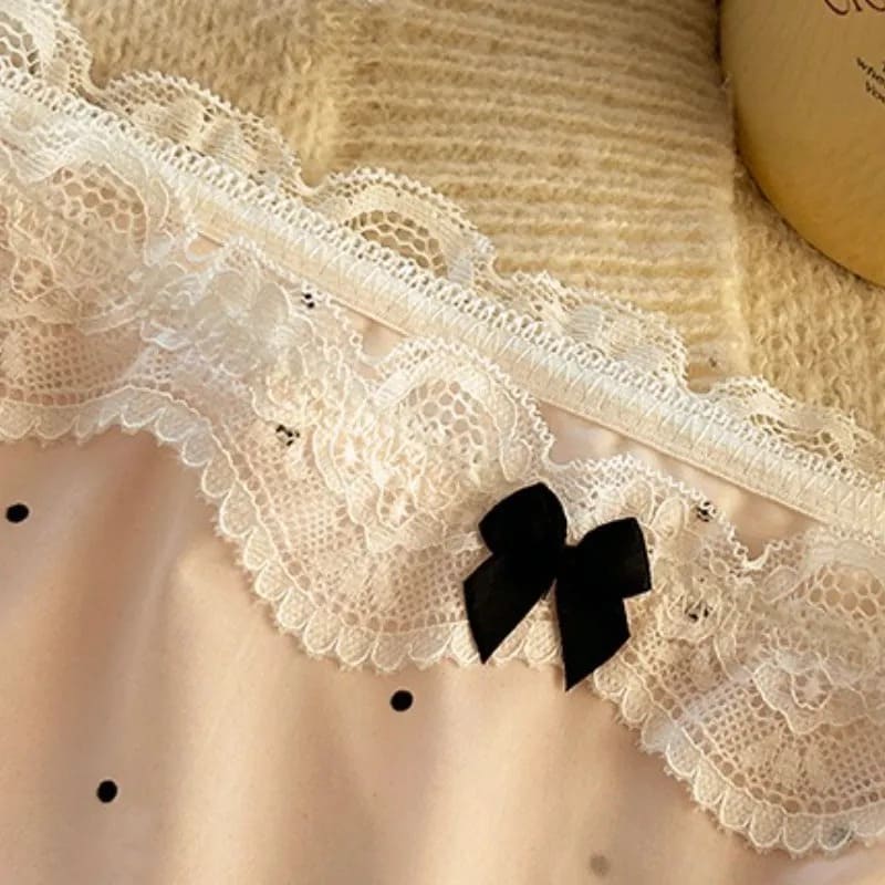 Bucketberry Polka Dot & Lace Sweetheart Briefs