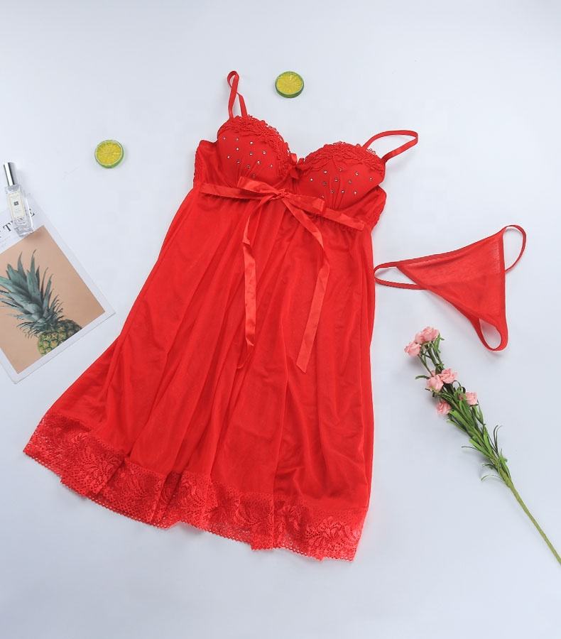 Erotic Stone Design Sexy Nightdress