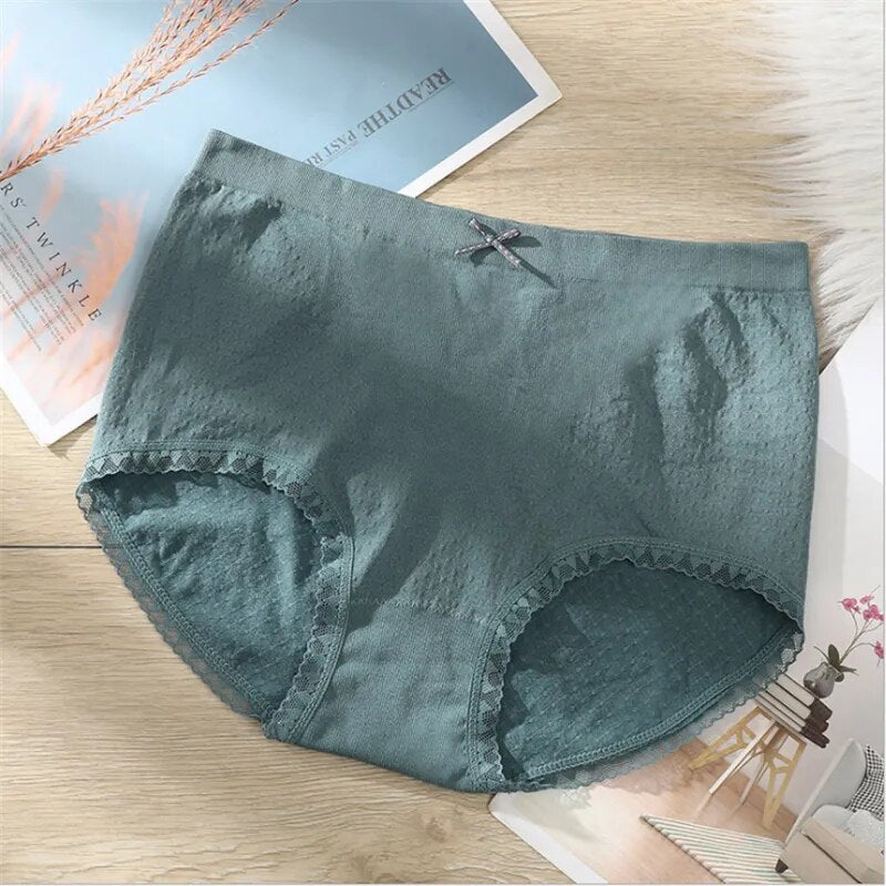 LaceyBreeze Mid-Waist Breathable Panties - Assorted Colors