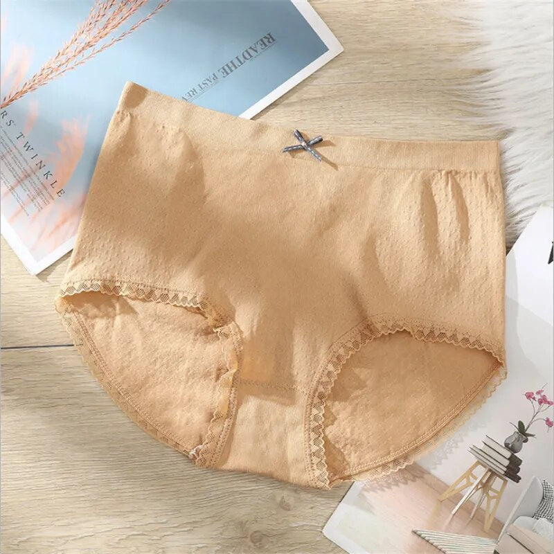 LaceyBreeze Mid-Waist Breathable Panties - Assorted Colors