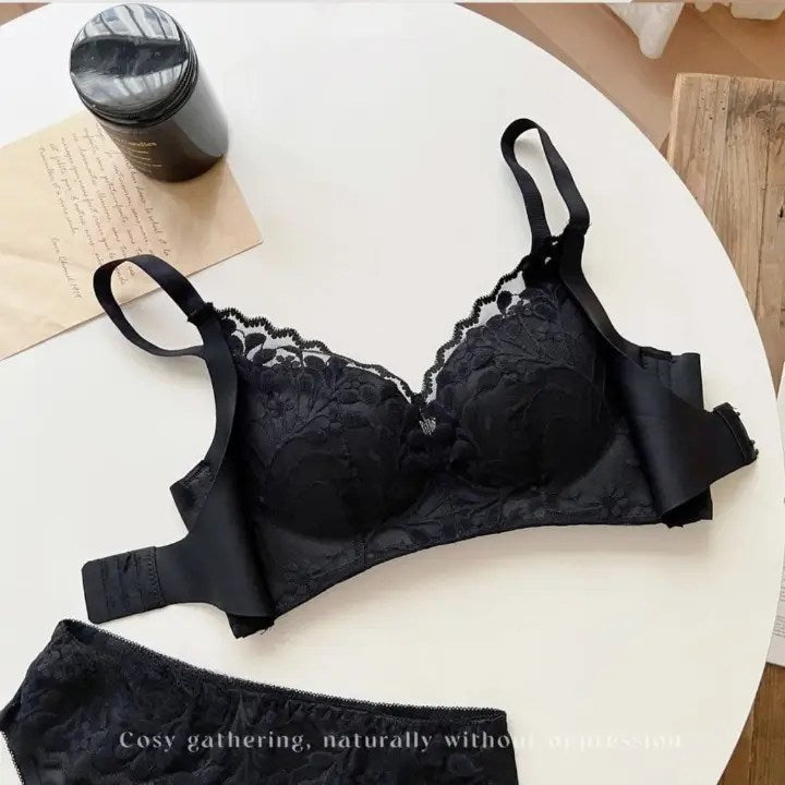 Luxe Lace Push-Up Set: Front & Back Hook Design