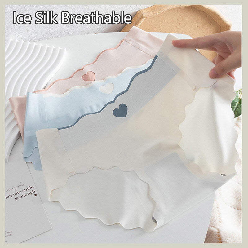 Ice SilkyHeart Seamless Panties - Assorted Colors