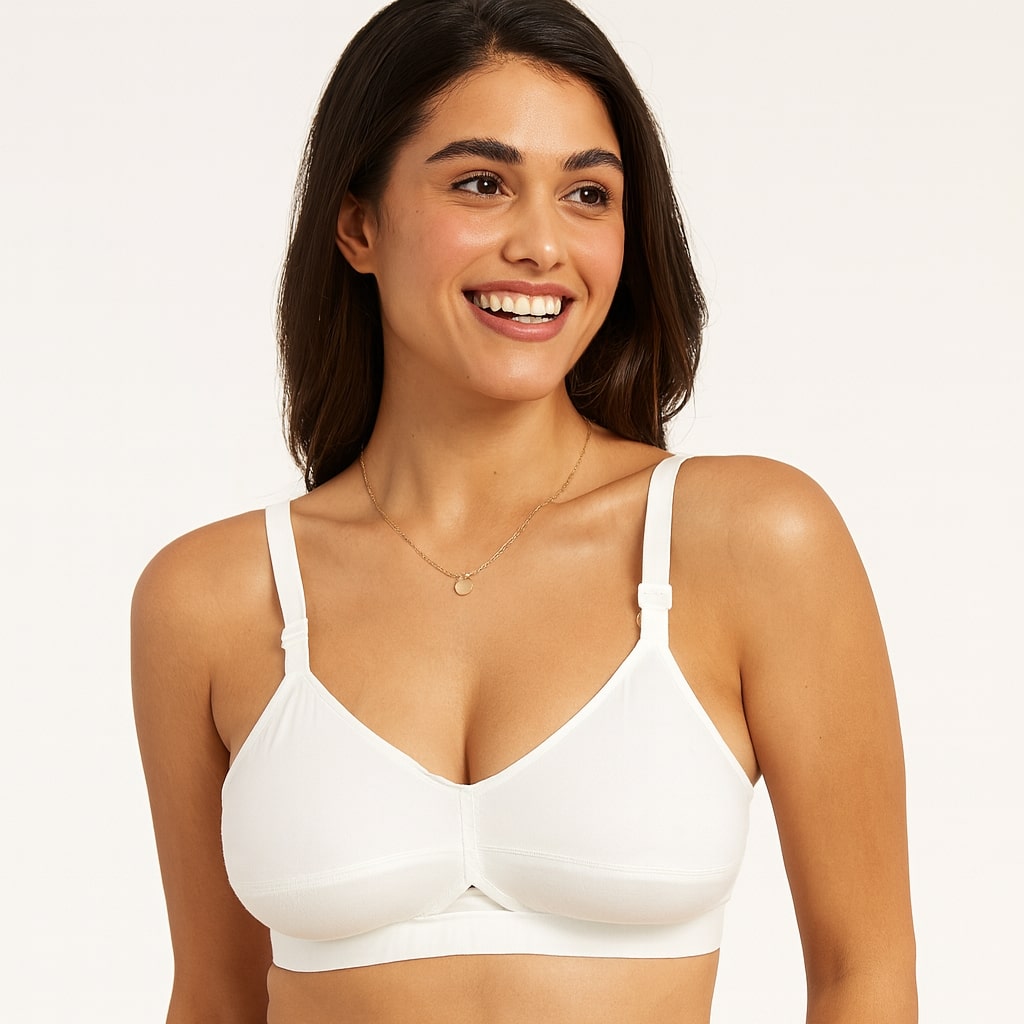 Bucketberry White Pure Cotton Everyday Comfort Bra