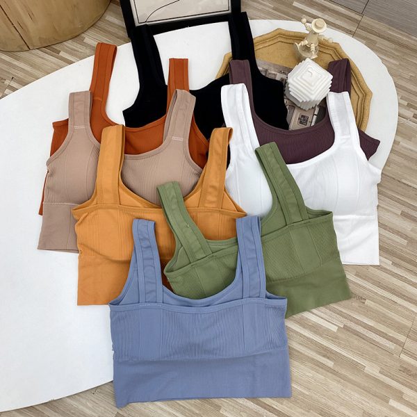 Women Wireless Sexy Push Up Sports Stylish Tank Top Bralette