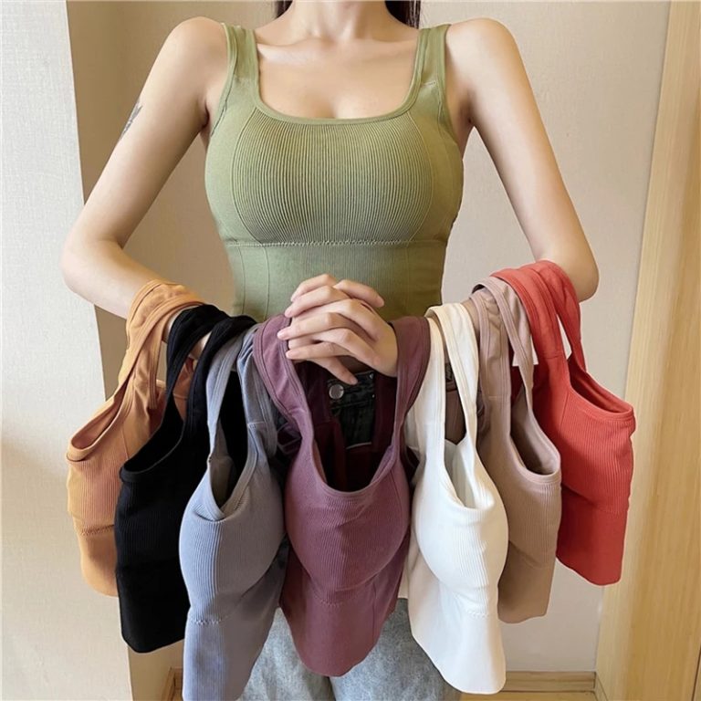 Women Wireless Sexy Push Up Sports Stylish Tank Top Bralette