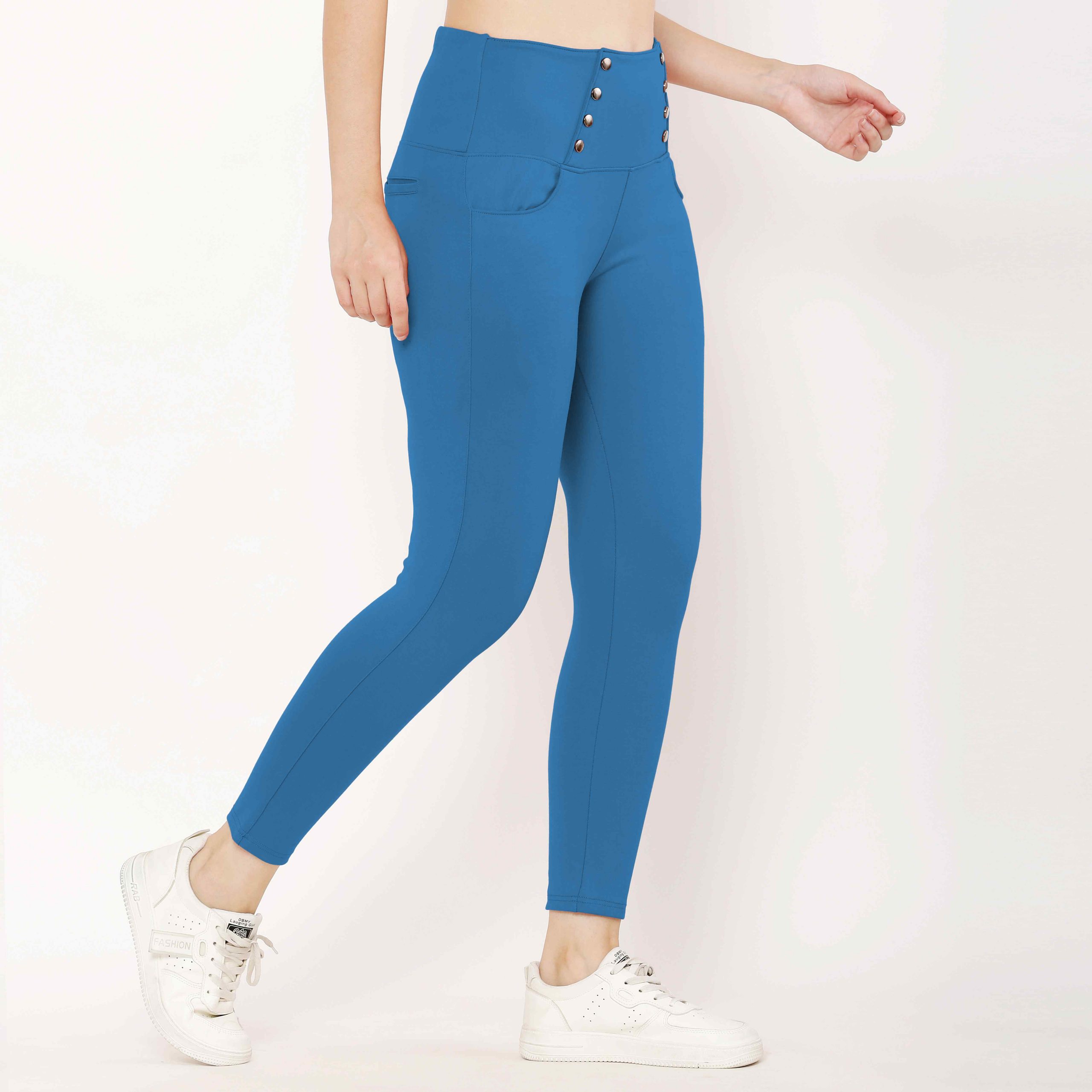 The Ultimate High Waist Jegging with 8-Button Attractive Design – Bucket  Berry