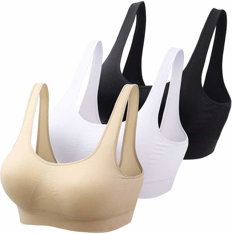 Women's Cotton Solid Non Padded Air Bra (Pack of 3)
