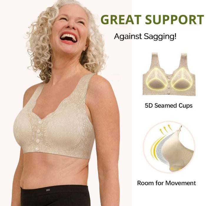 Airylace Bra, Airylace - Zero Feel Lace Full Coverage Front Closure Bra,  Anti-Spillage & Anti-Sagging (2pcs-a,Medium) at  Women's Clothing  store