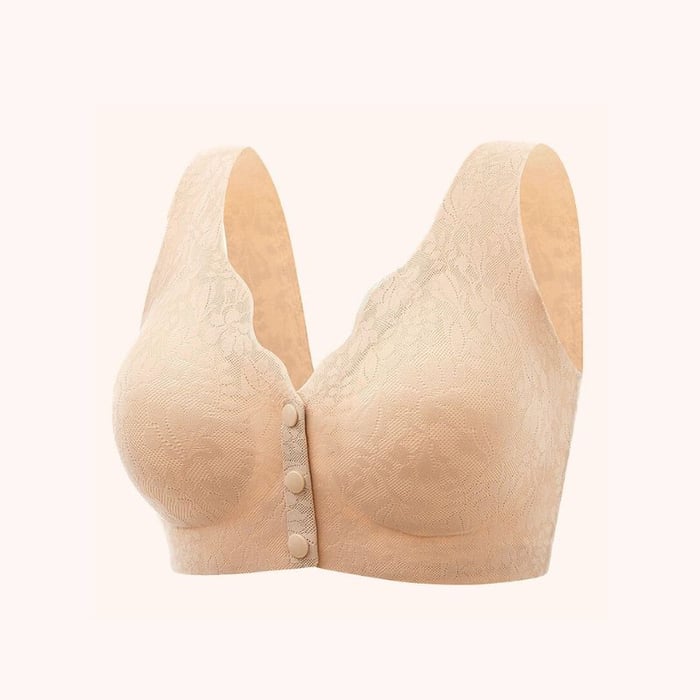 Lamious Front Closure Bra，Zero Feel Lace Full Coverage Front